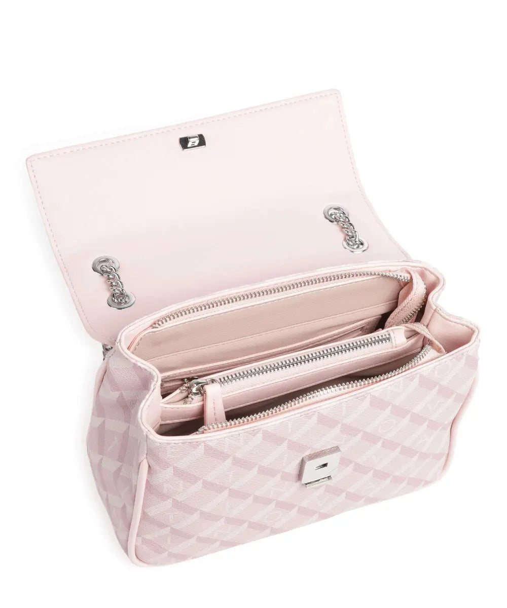 Valentino Pink Barrio Cipria/Multi  Silver Chain Bag