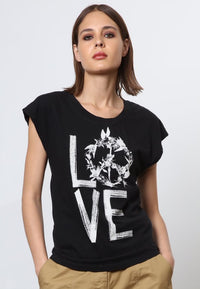 Religion Love T-Shirt Black