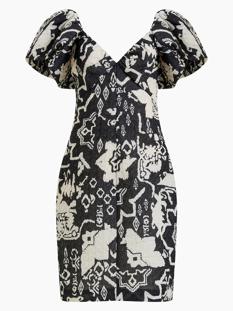 French Connection Deon Candra Dress Black/Cream