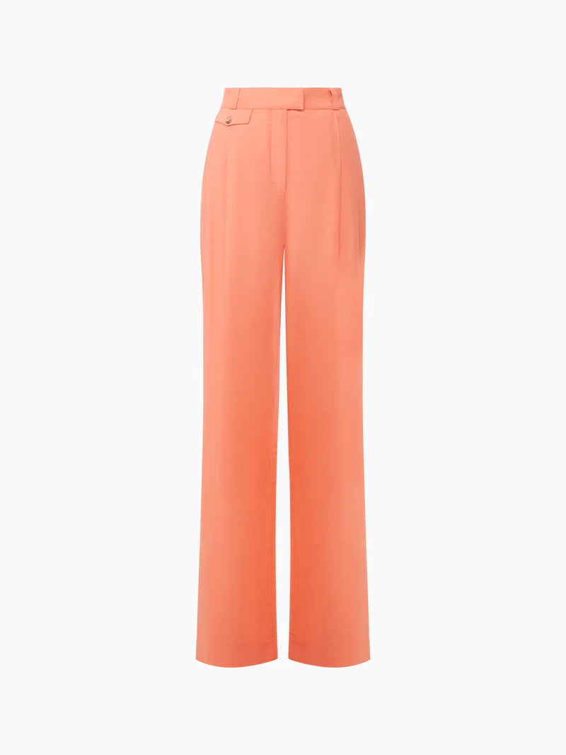 French Connection Alania City Trousers In Coral