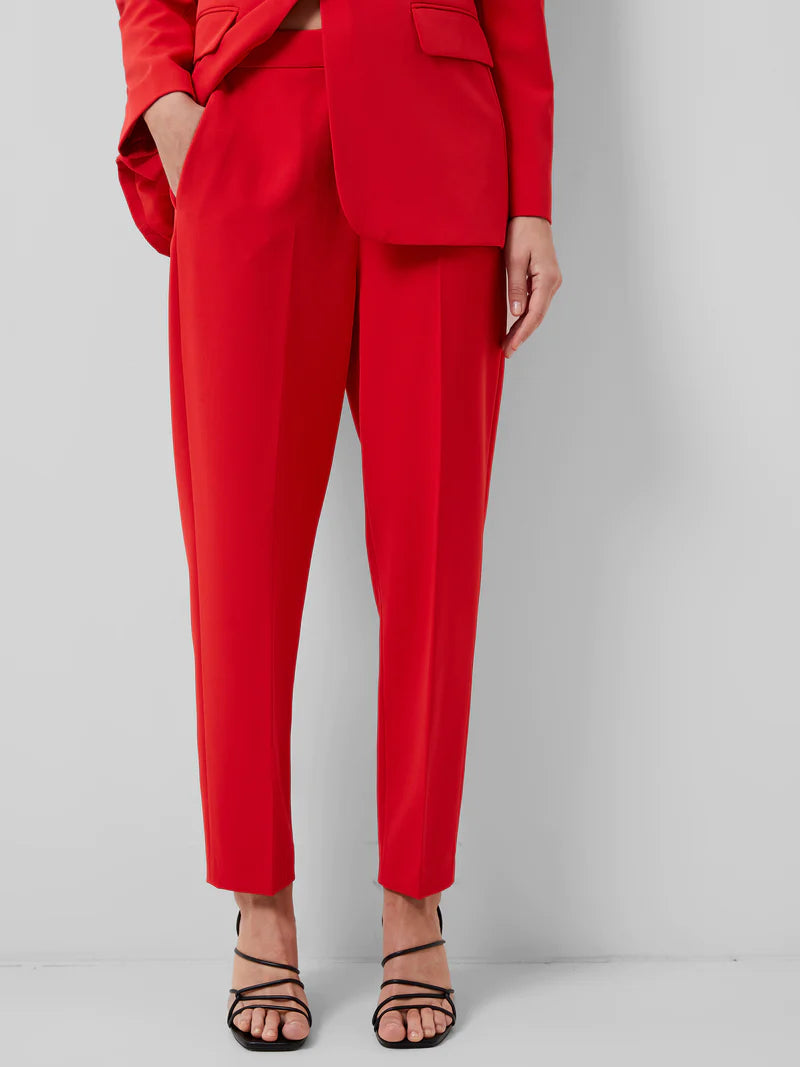 French Connection Echo Tapered Trouser True Red