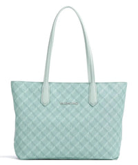 Valentino Large Barrio Green Shopper With Silver Detail