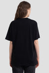 Replay Ladies Floral W3623d Black Short Sleeve T-Shirt