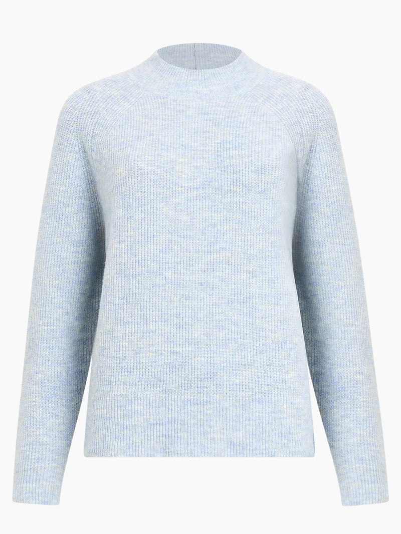 Carice Recycled Knit Jumper In Corfu Blue