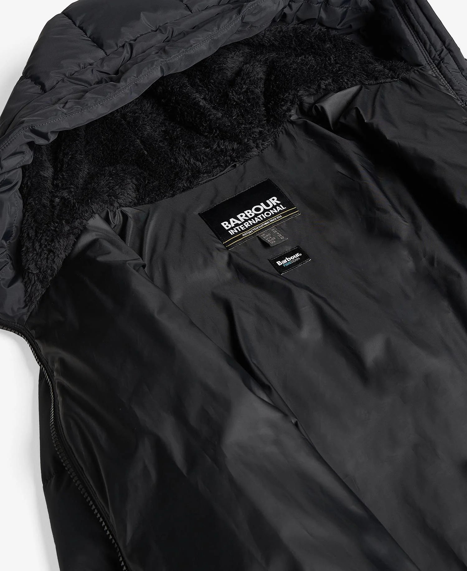 Barbour International Boston Lonline Quilted Jacket Black