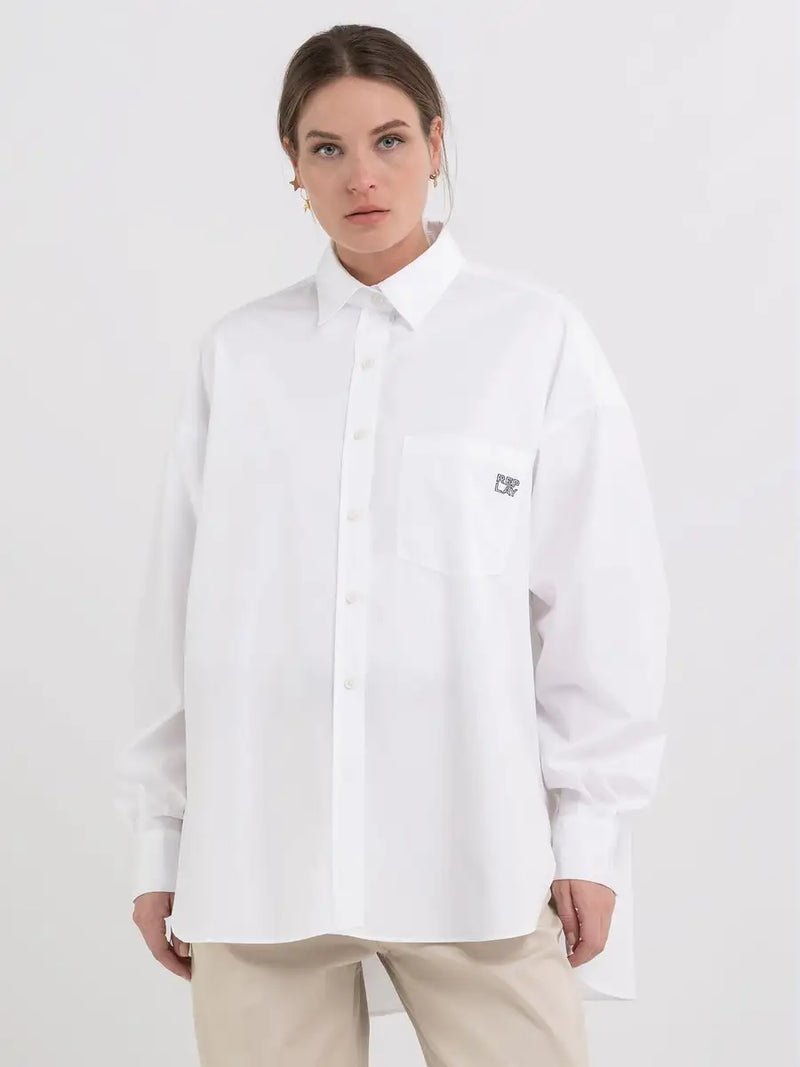 Replay Oversized White Shirt