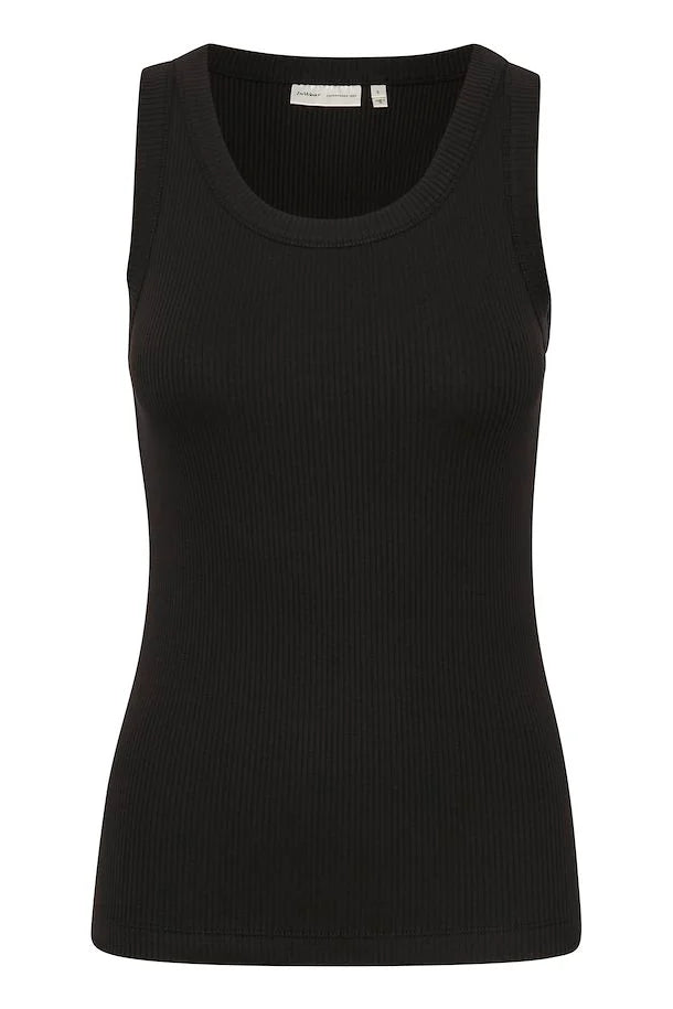 Inwear Dagna Ribbed Vest Top Black