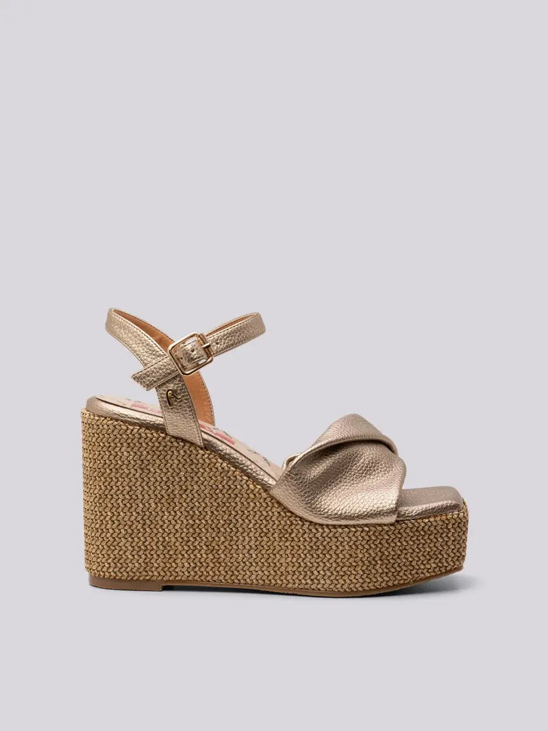 Replay Wade sandal platform sandals with weaved wedge