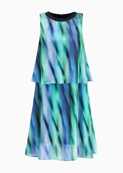 Armani Exchange Ocean Wave Print Dress