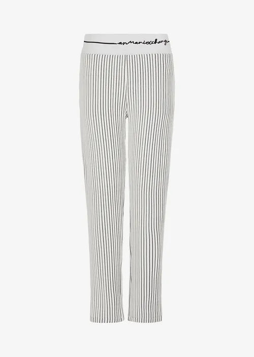 Armani Exchange Striped Pants Black/White