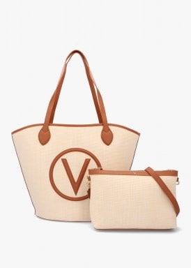 Valentino Covent Shopper Bag Natural/Cuoio