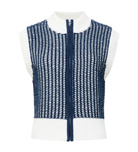 French Connection Klara Sleeveless Knit Jumper Navy/Winter White
