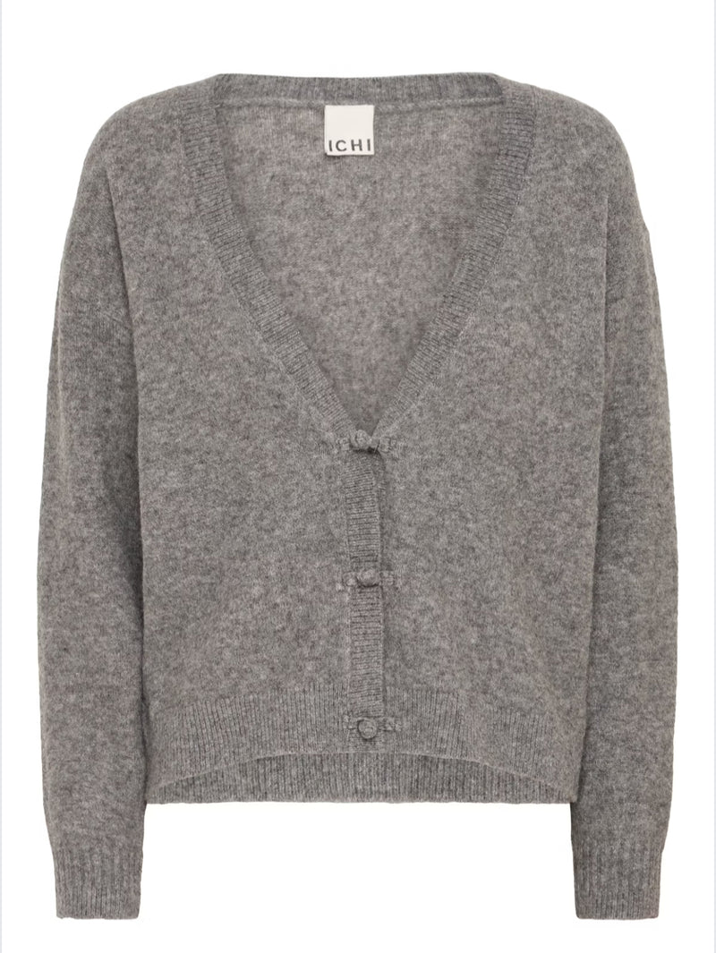 ICHI Dasila Cardigan In Grey