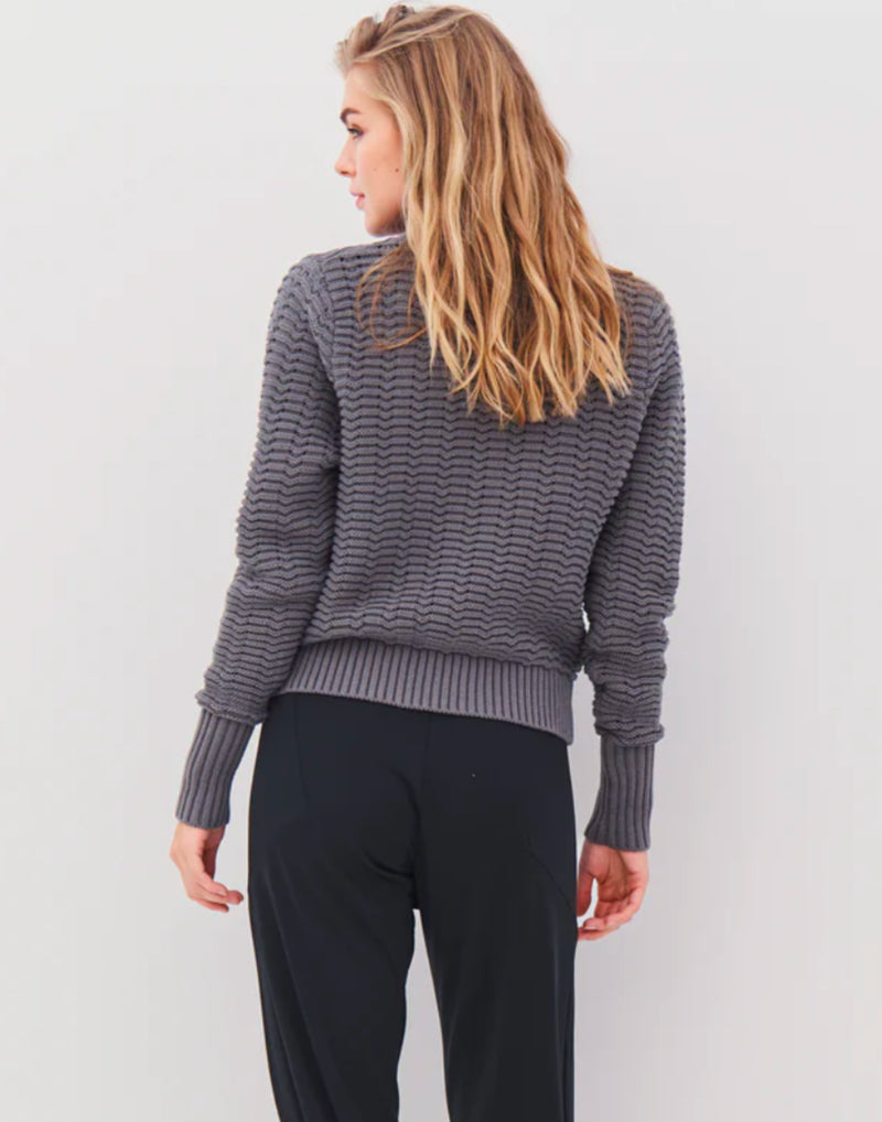 NU Denmark Anja Sequin Knitted Jumper Grey Mix