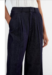 French Connection Fletcher Wide Leg Denim Trouser Indigo