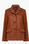 French Connection Laney Faux Suede Jacket Tan
