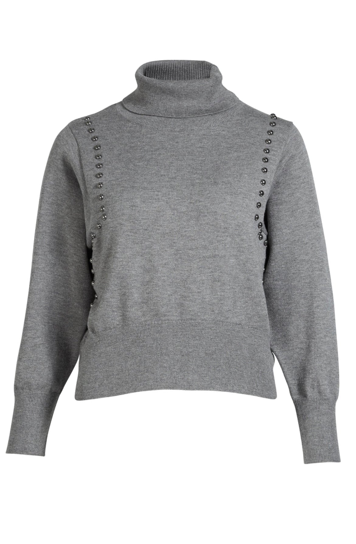 NU Denmark Adea Studded Jumper Grey Mix