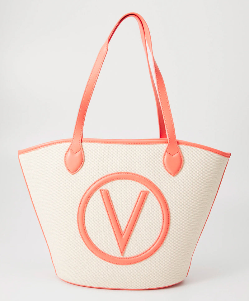 Valentino Covent Mid Shopper Natural/Coral