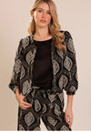 TRAFFIC PEOPLE LOVE AND ANARCHY PADDLE JACKET BLACK