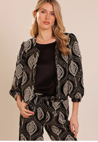 TRAFFIC PEOPLE LOVE AND ANARCHY PADDLE JACKET BLACK