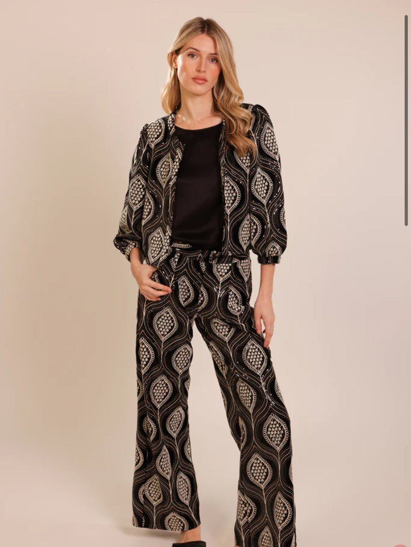 TRAFFIC PEOPLE LOVE AND ANARCHY PADDLE JACKET BLACK