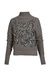 NU Denmark Anja Sequin Knitted Jumper Grey Mix