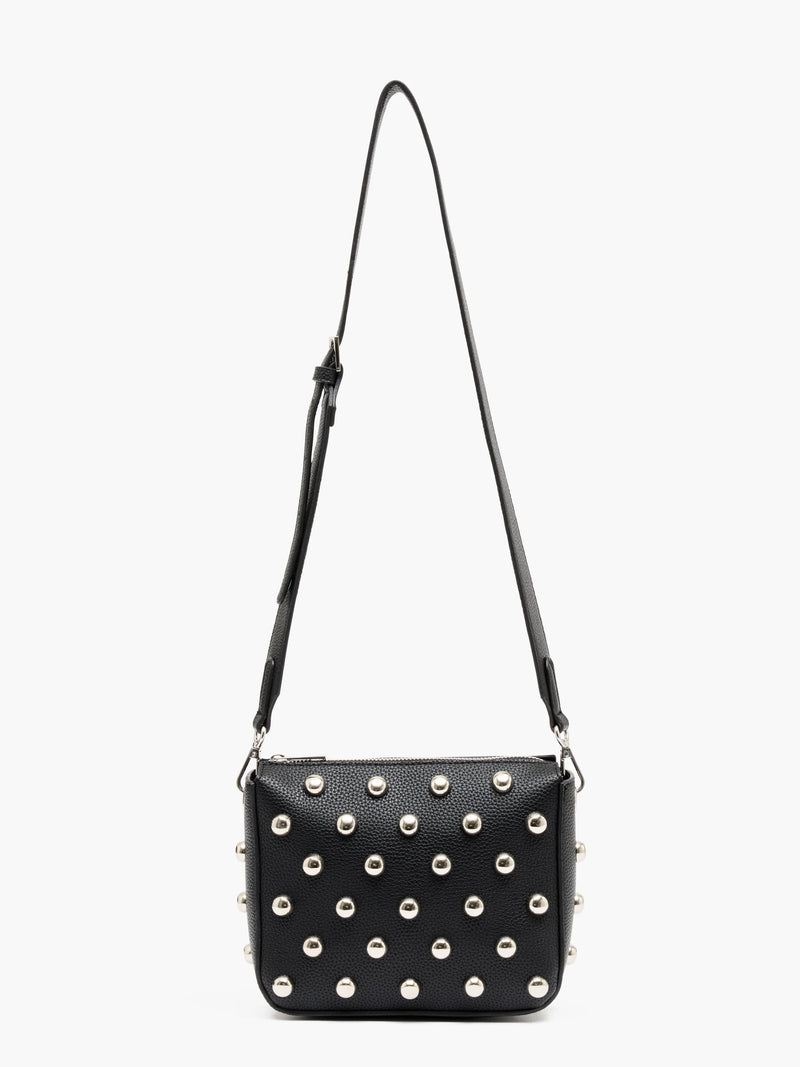 French Connection Dome Studded Crossbady Bag Black