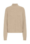 ICHI Ducie Crossback Jumper Oatmeal