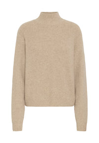 ICHI Ducie Crossback Jumper Oatmeal