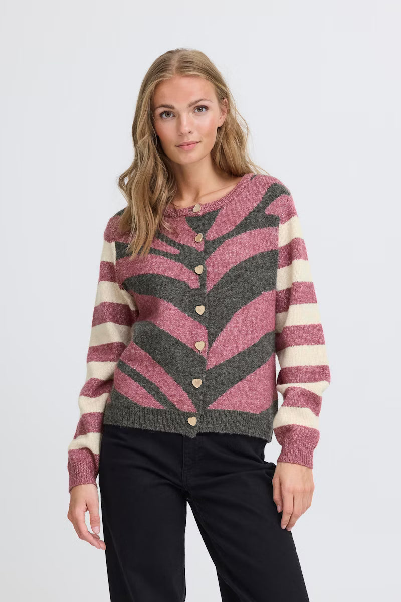 ICHI Livoni Cardigan Pink