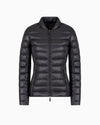 Armani Exchange Fitted Short Puffa Jacket In Black