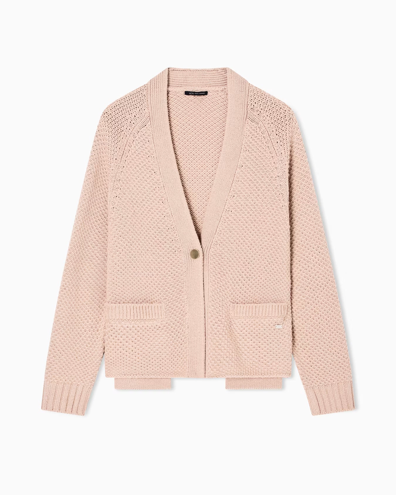 Armani Exchange Chunky Cardigan In Sand