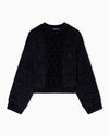 Armani Exchange Chenielle Chunky Jumper Black