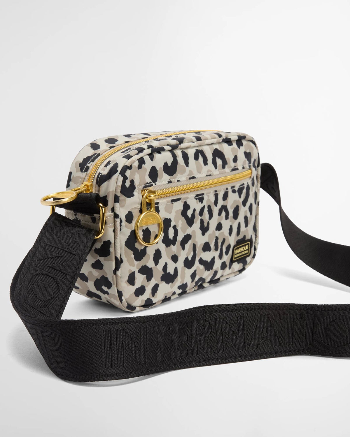 Barbour International Boulevard Micro Bag Leopard