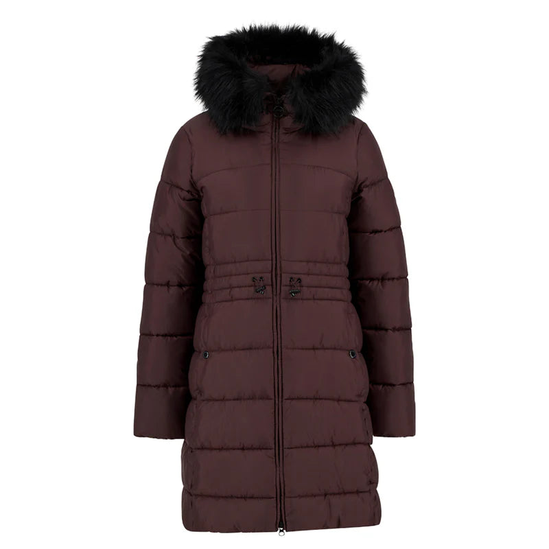 Barbour International Anastasia Puffer Jacket Red Velvet