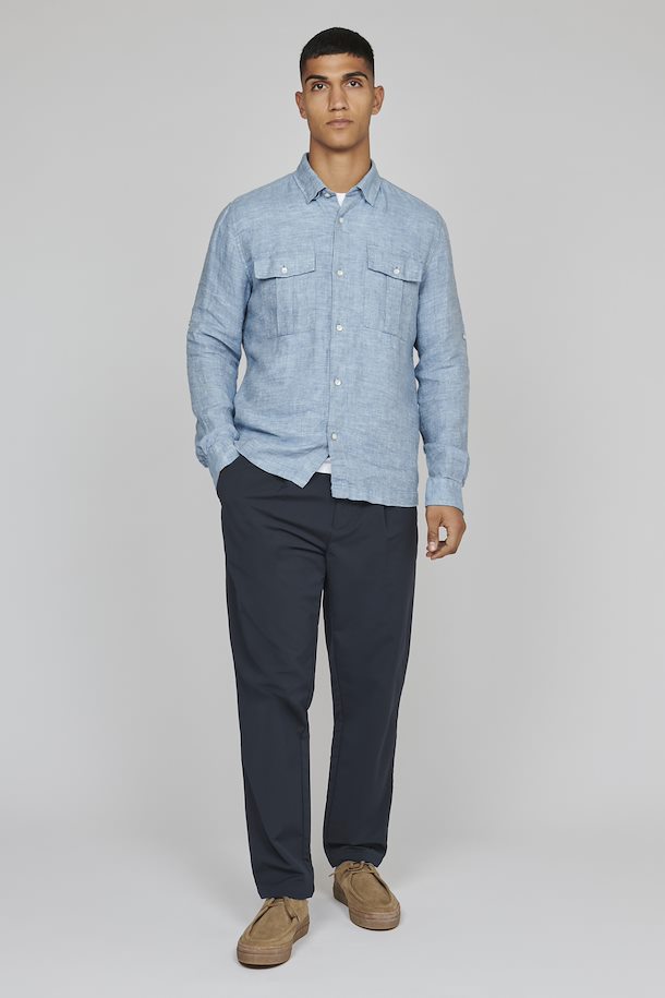 Matinique Maharosch Blue Linen Shirt