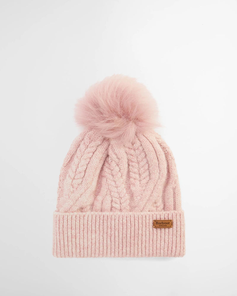 Barbour Elsdon Beanie Hat Pink
