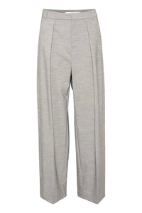 Inwear Khali Pleated Suit Trousers In Granite Melange