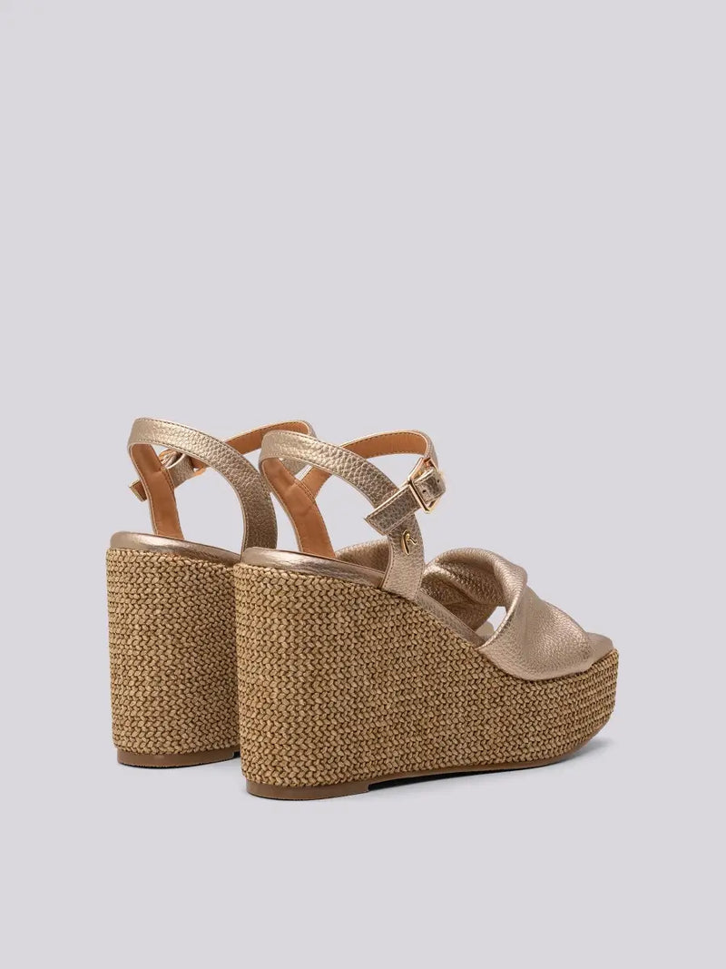 Replay Wade sandal platform sandals with weaved wedge