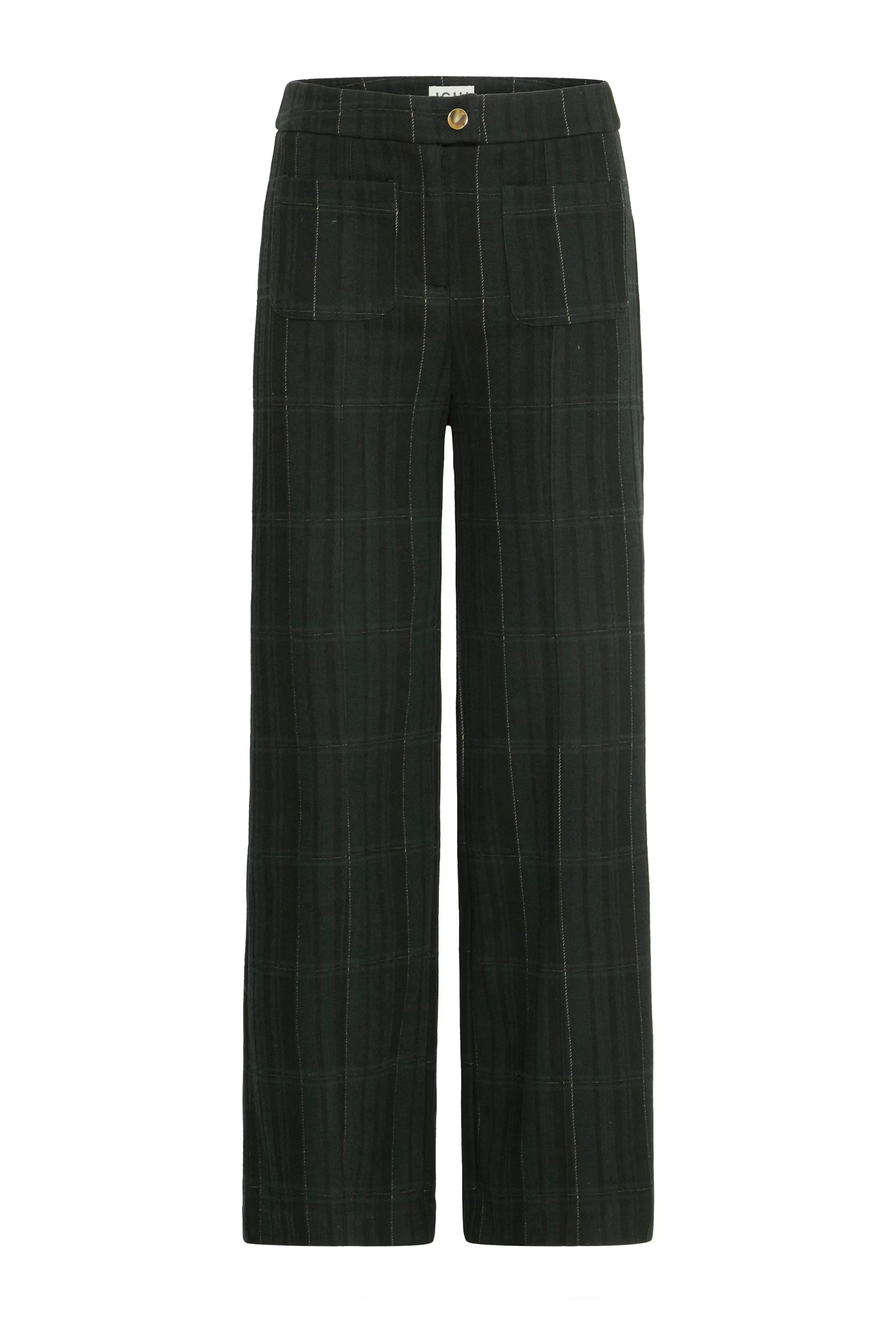 ICHI Kate Woolley Trouser Green