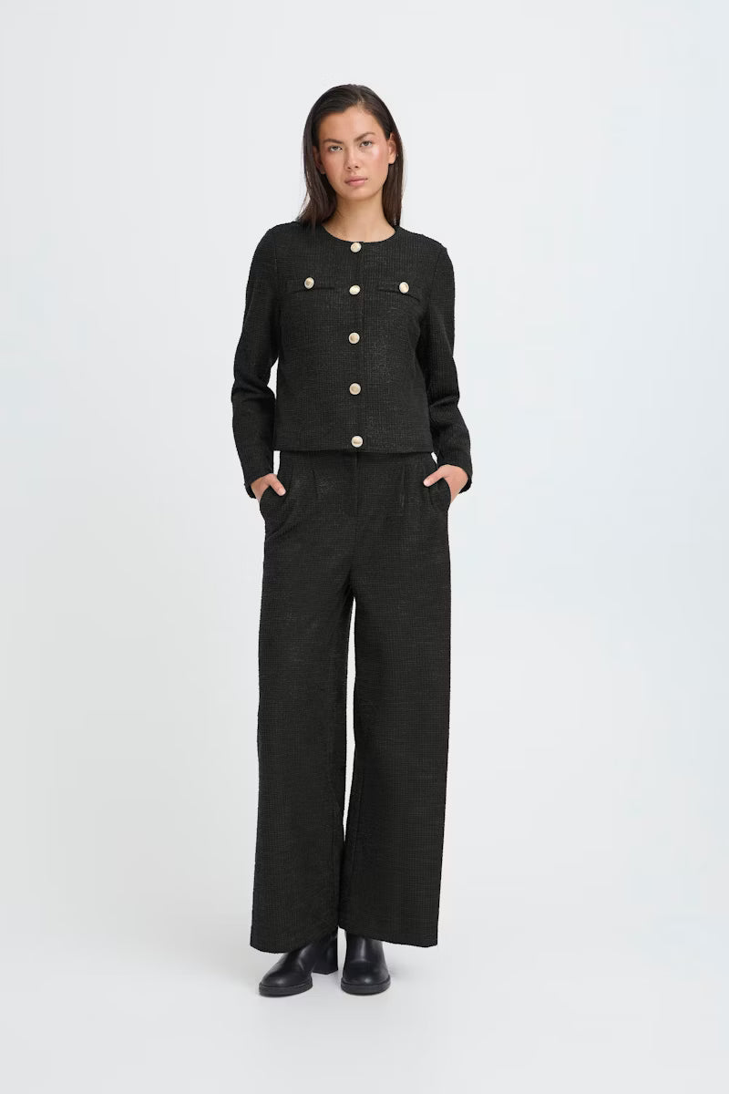 ICHI Kate Gleam Trouser Black