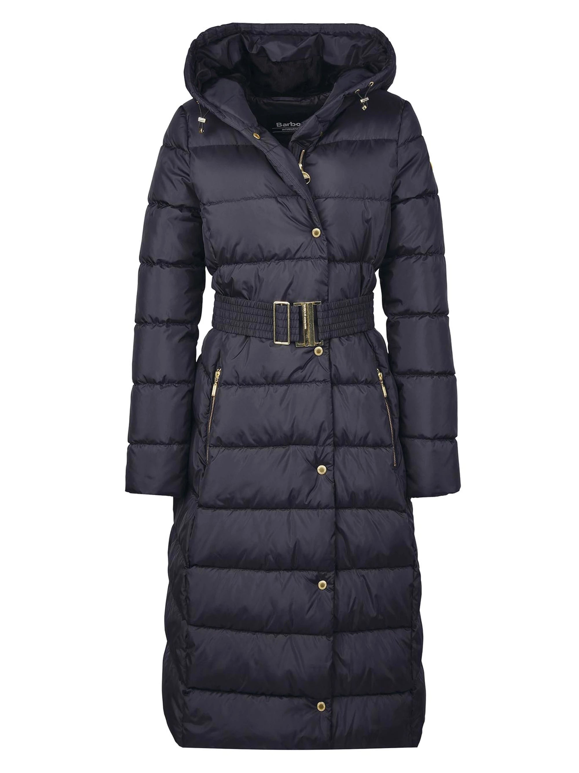 Barbour Track Line Quilted Jacket Black