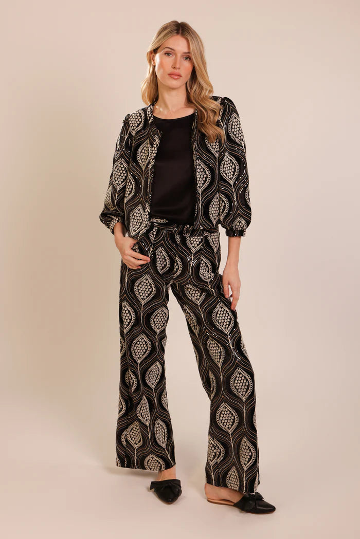 Traffic People Love And Anarchy Lulu Trousers Black