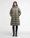 Barbour Olivios Longline Puffer Qulit Dusky K