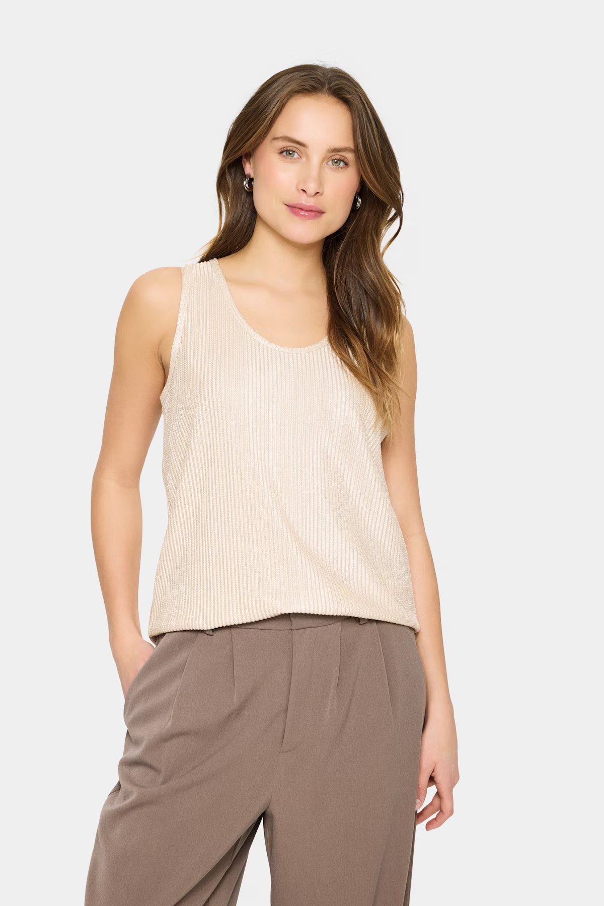 Saint Tropez Evy Top In Winter White