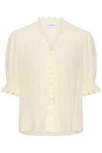 Saint Tropez Kristel Cream Shirt