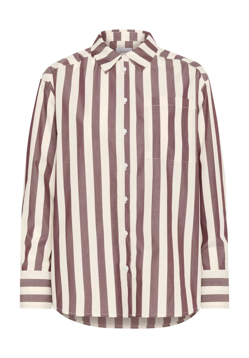 Sanit Tropez Lieke Shirt Chocolate
