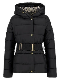 Barbour Short Track Line Puffer Jacket Black