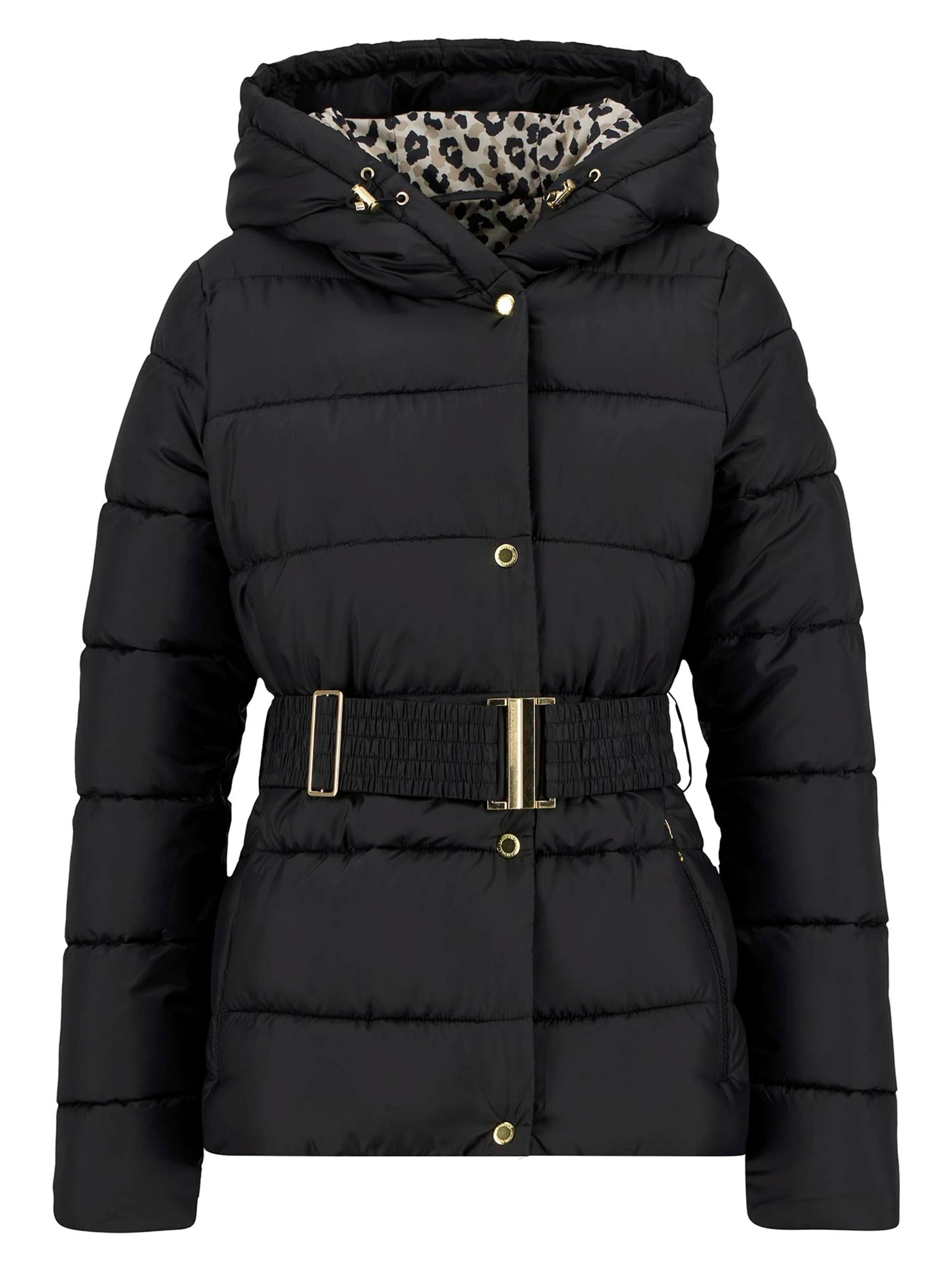 Barbour Short Track Line Puffer Jacket Black