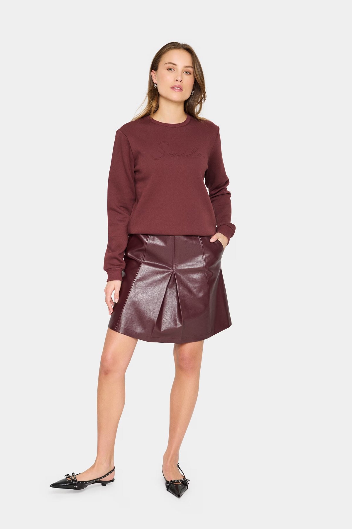 Saint Tropez Lyona Sweatshirt Chocolate